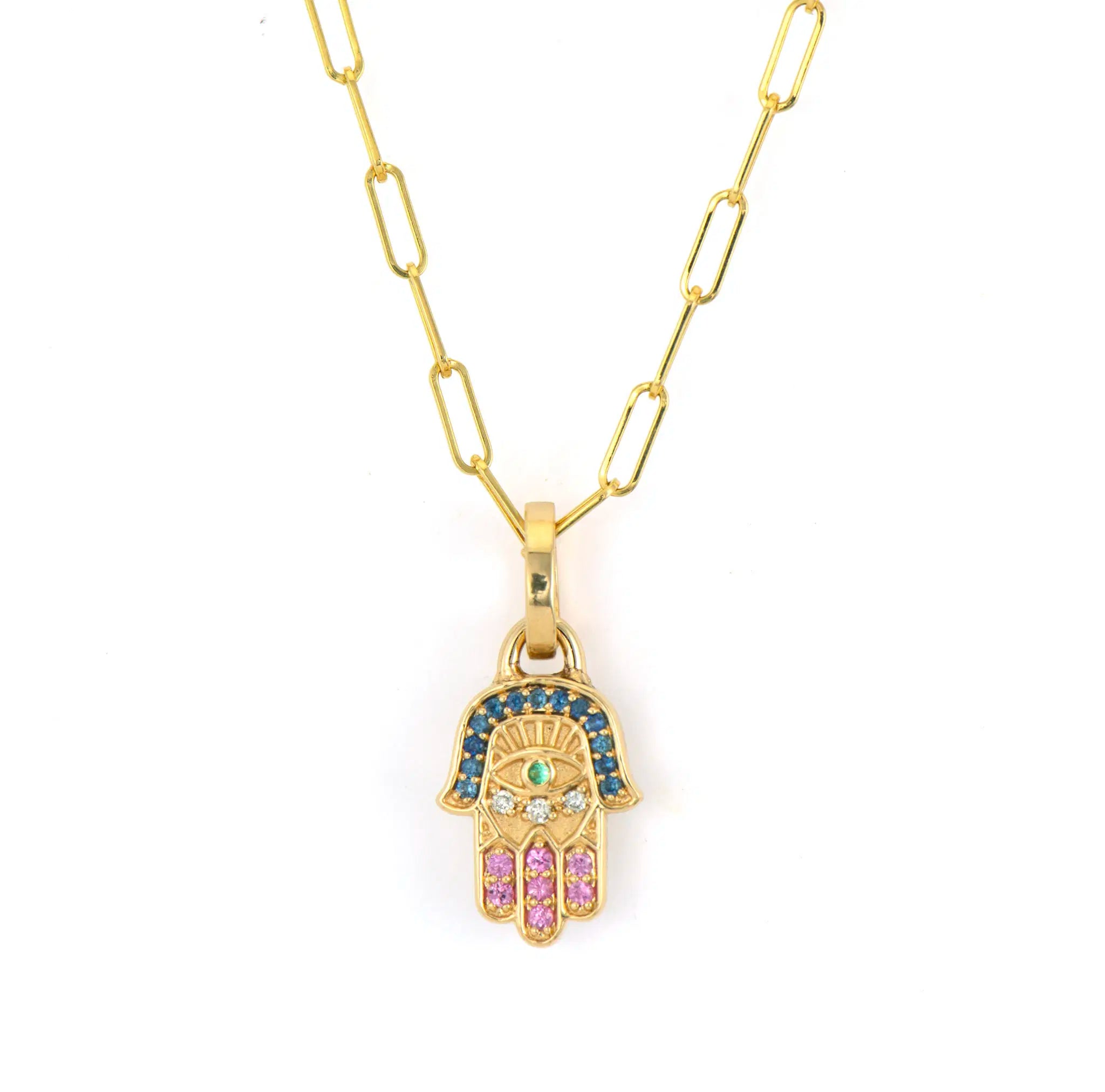 Medium Bejeweled Hamsa Pendant