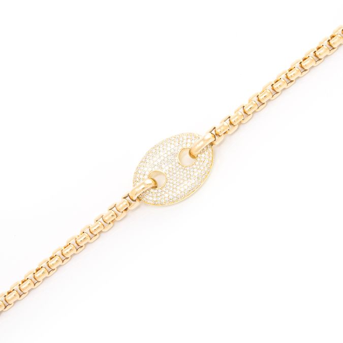 Pave Mariner Link on Chain
