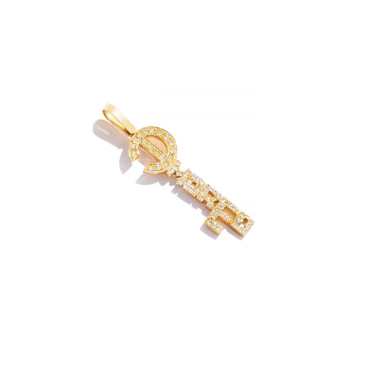 Diamond Amore Key Pendant