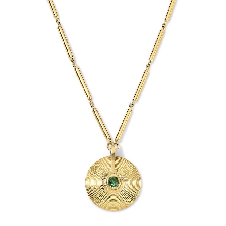Cymbal XS Necklace - Tourmaline on Stick Chain