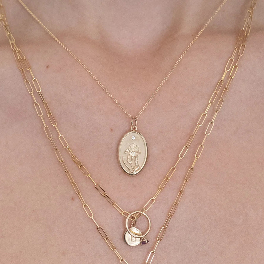 February Birth Flower Charm