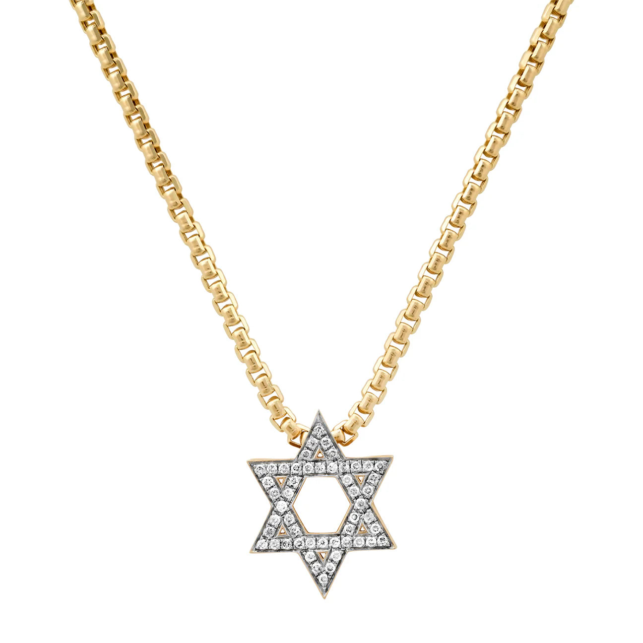 Slide-On Pavé Star of David Necklace