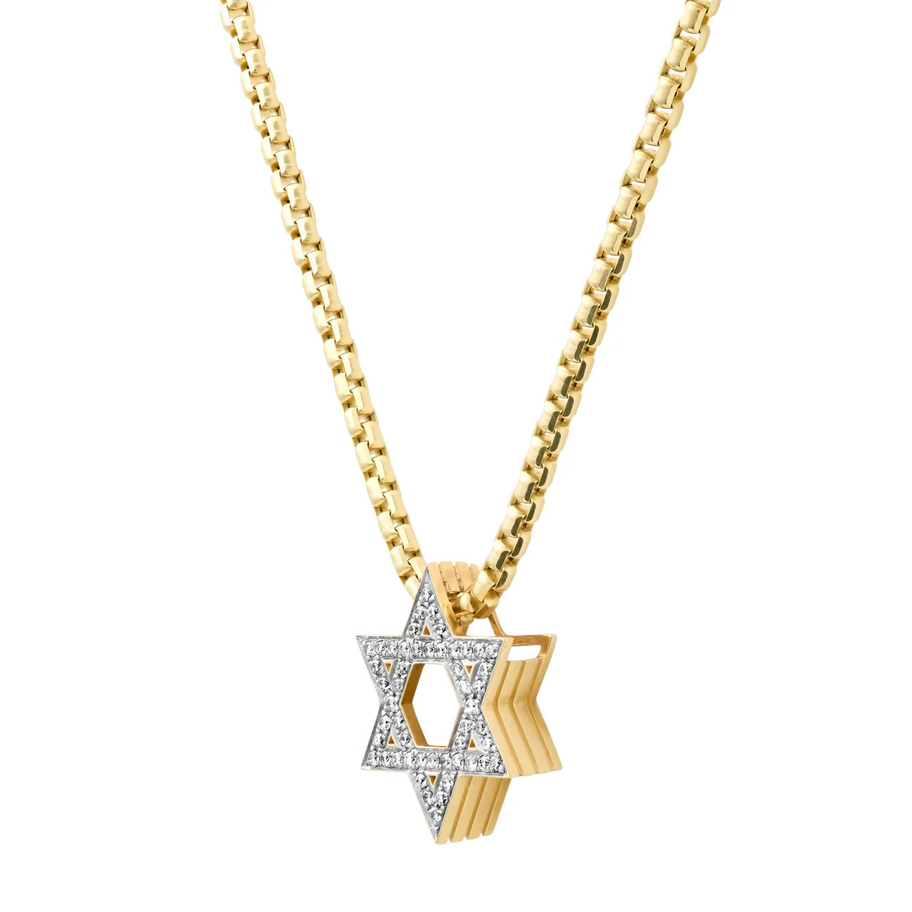 Slide-On Pavé Star of David Necklace