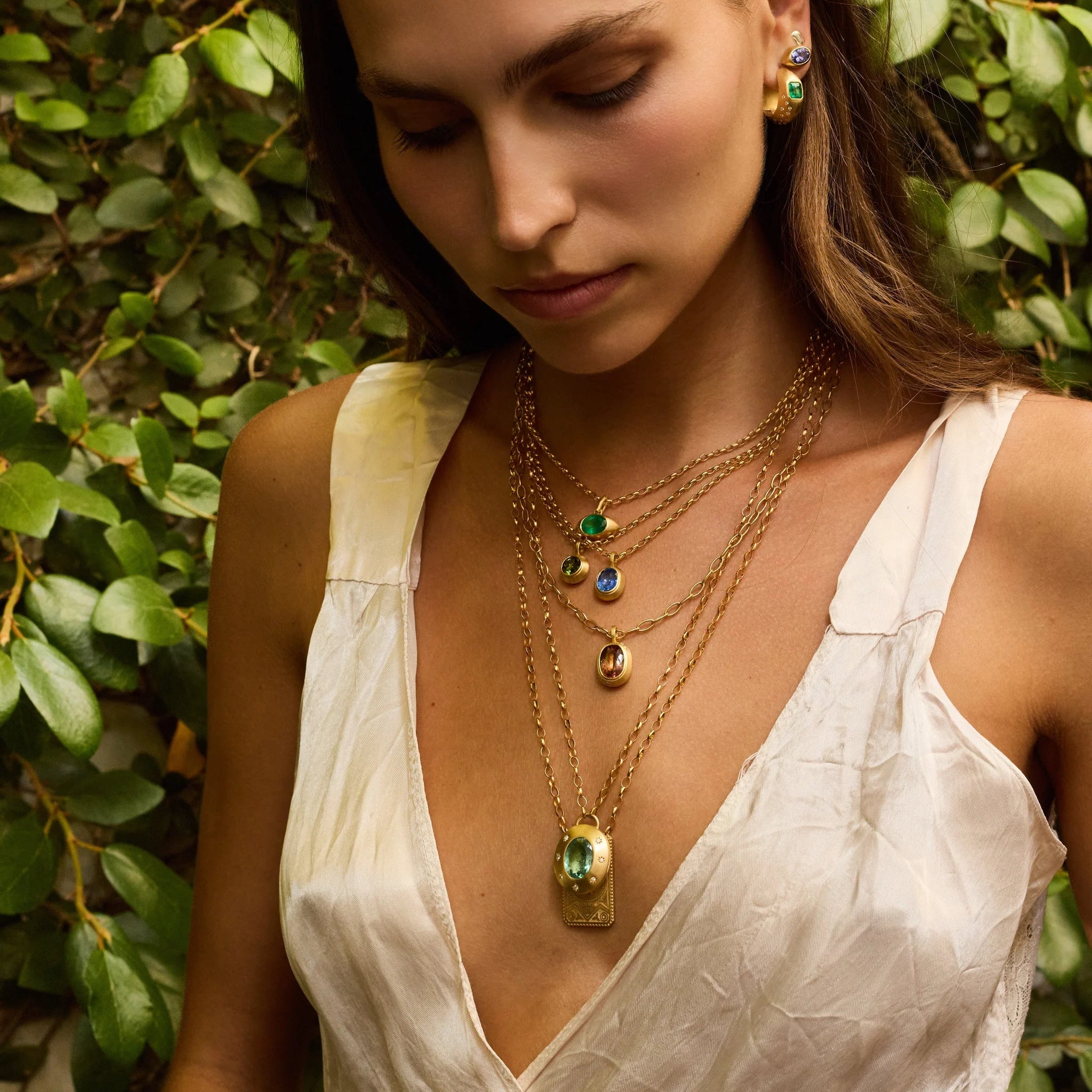 Sapphire Oval Pendant