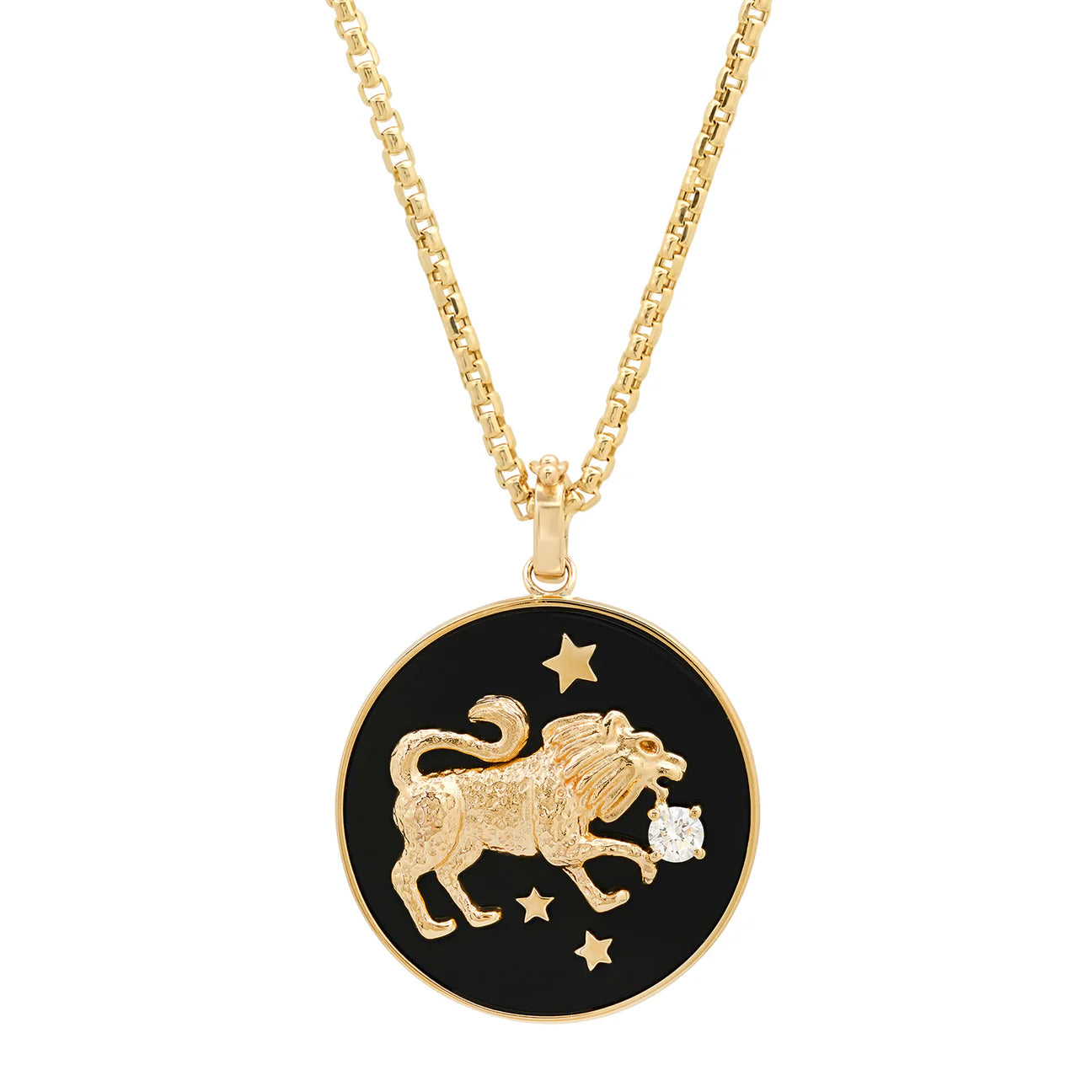 Rachel Onyx Lion Necklace