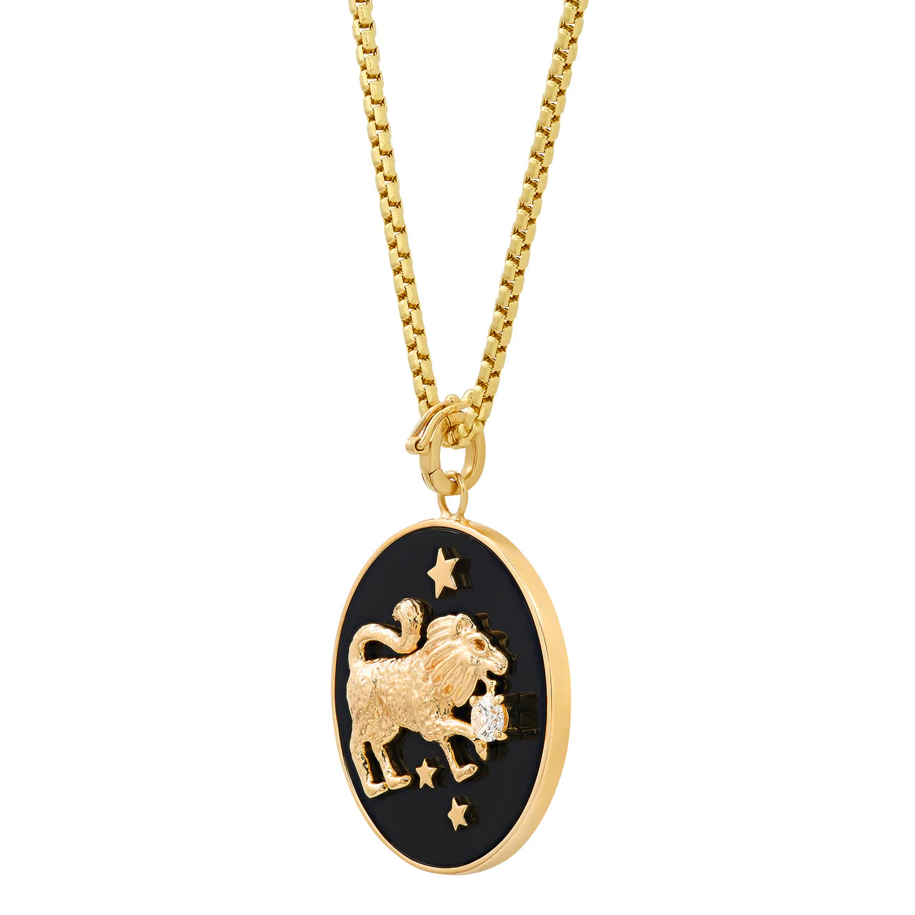 Rachel Onyx Lion Necklace
