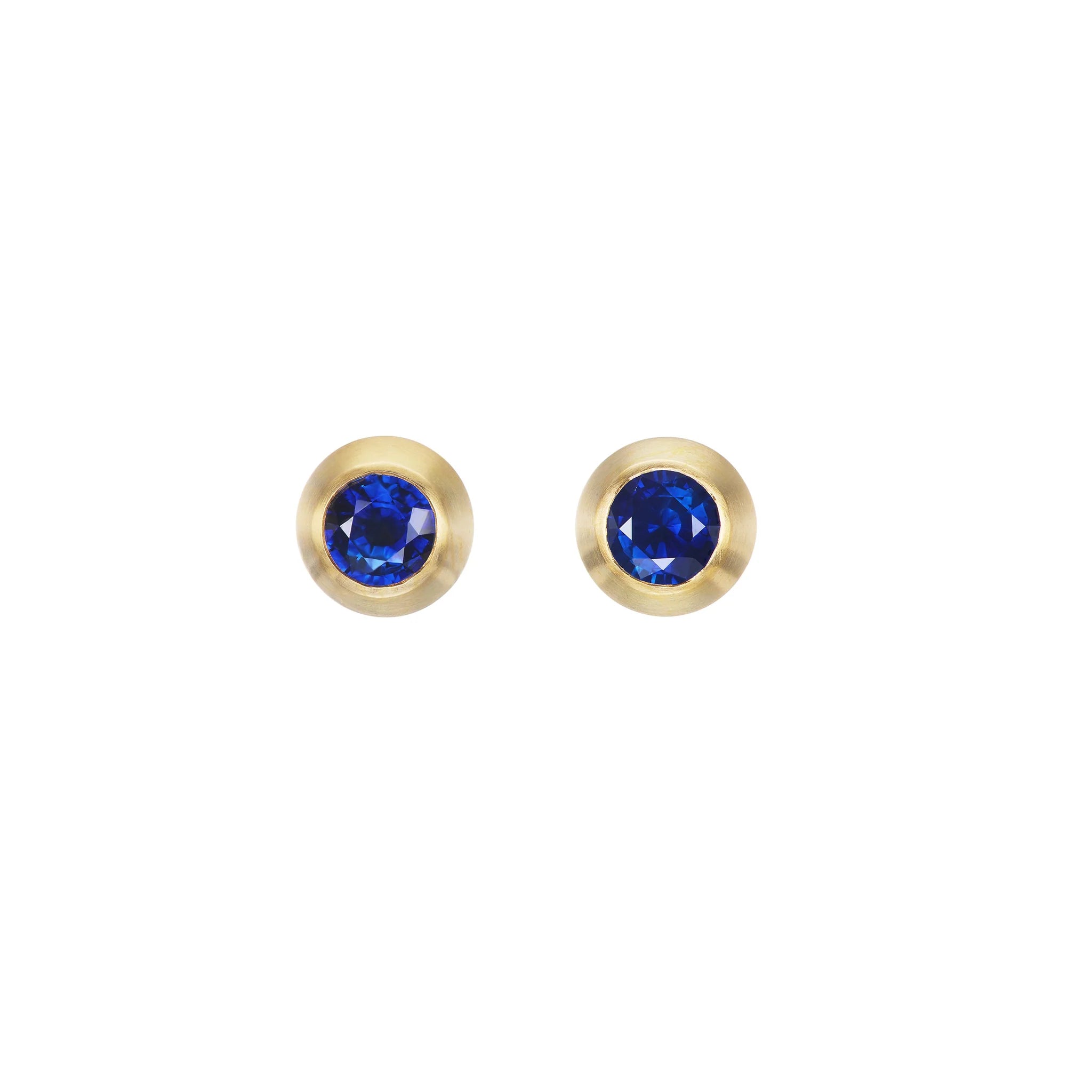 Sapphire Round Studs