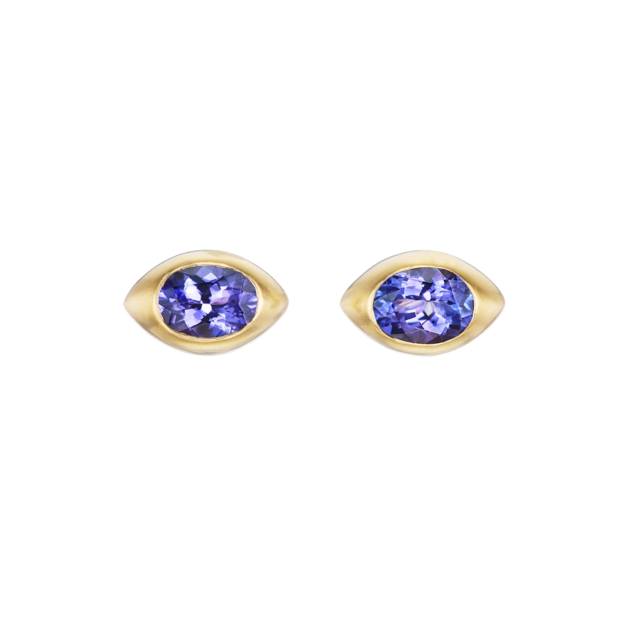 Tanzanite Eye Studs