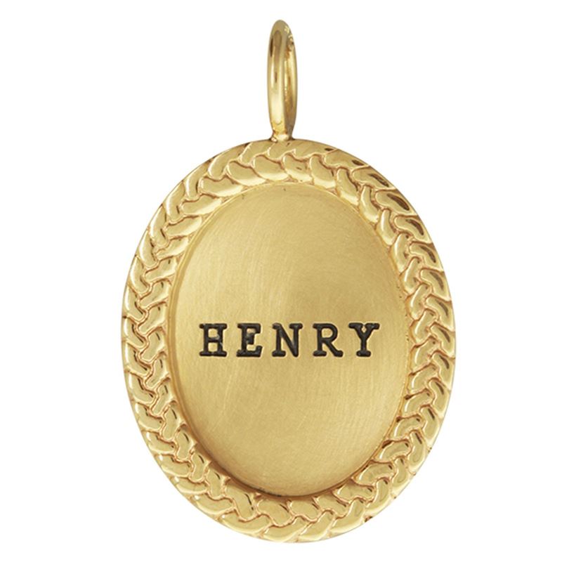 Name Oval Charm