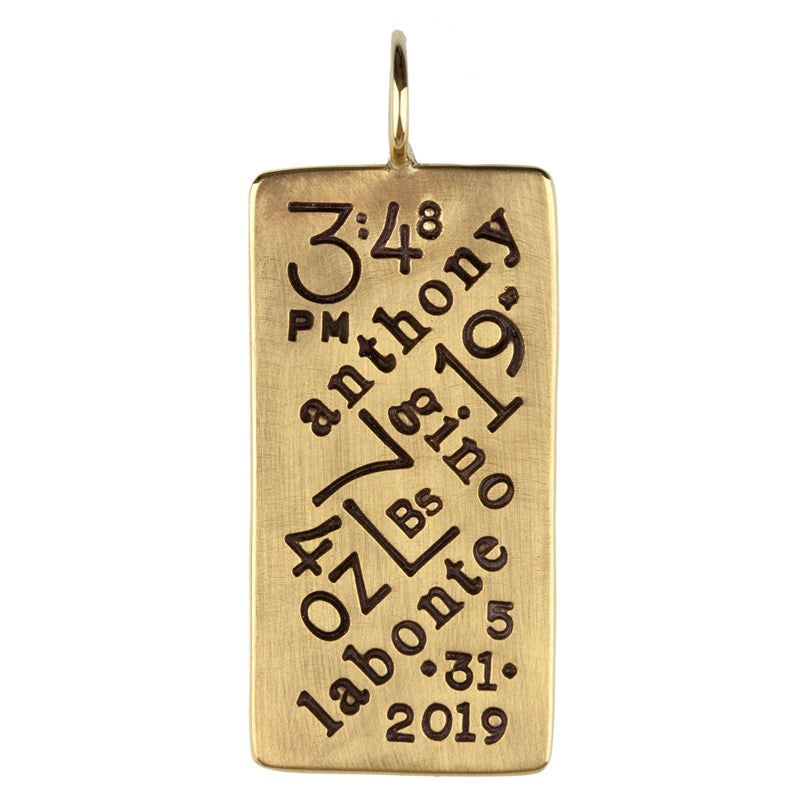 Baby Stats ID Tag