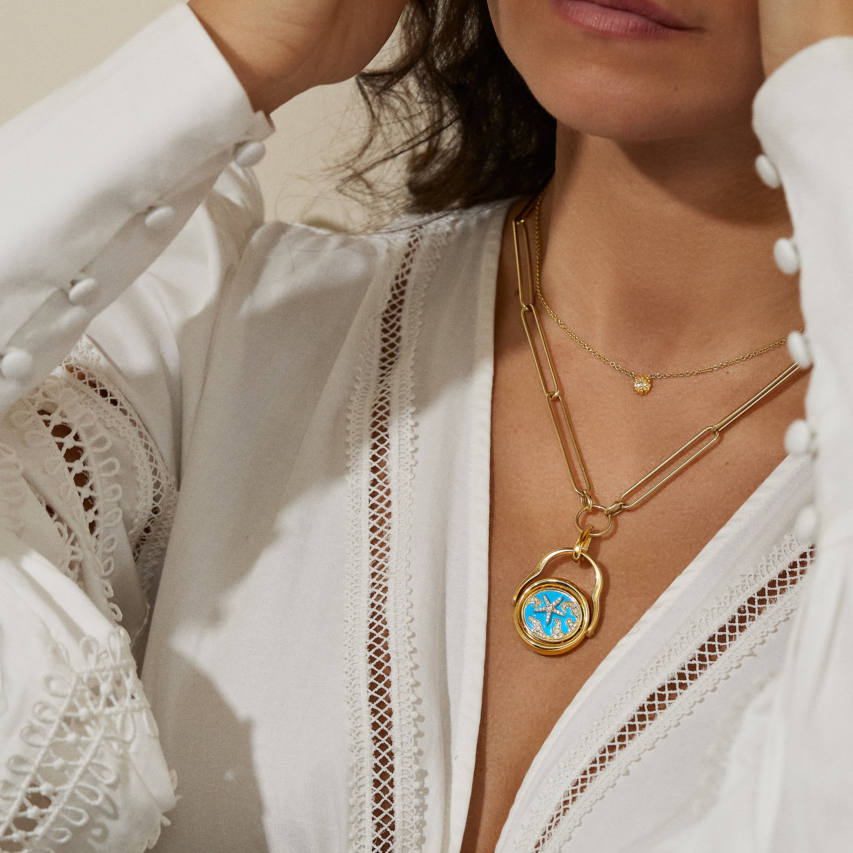 Evo Blue Sapphire Necklace