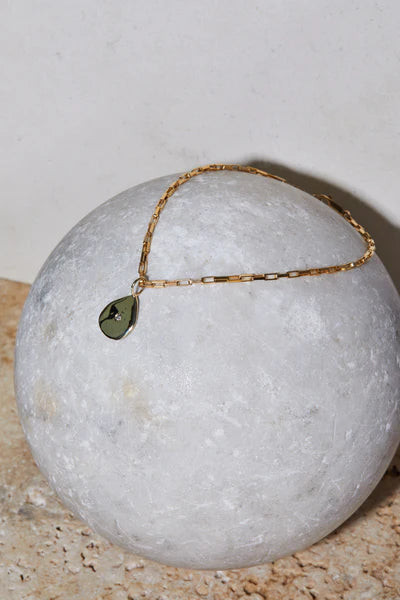 Paperlink Chain Anklet in Gold