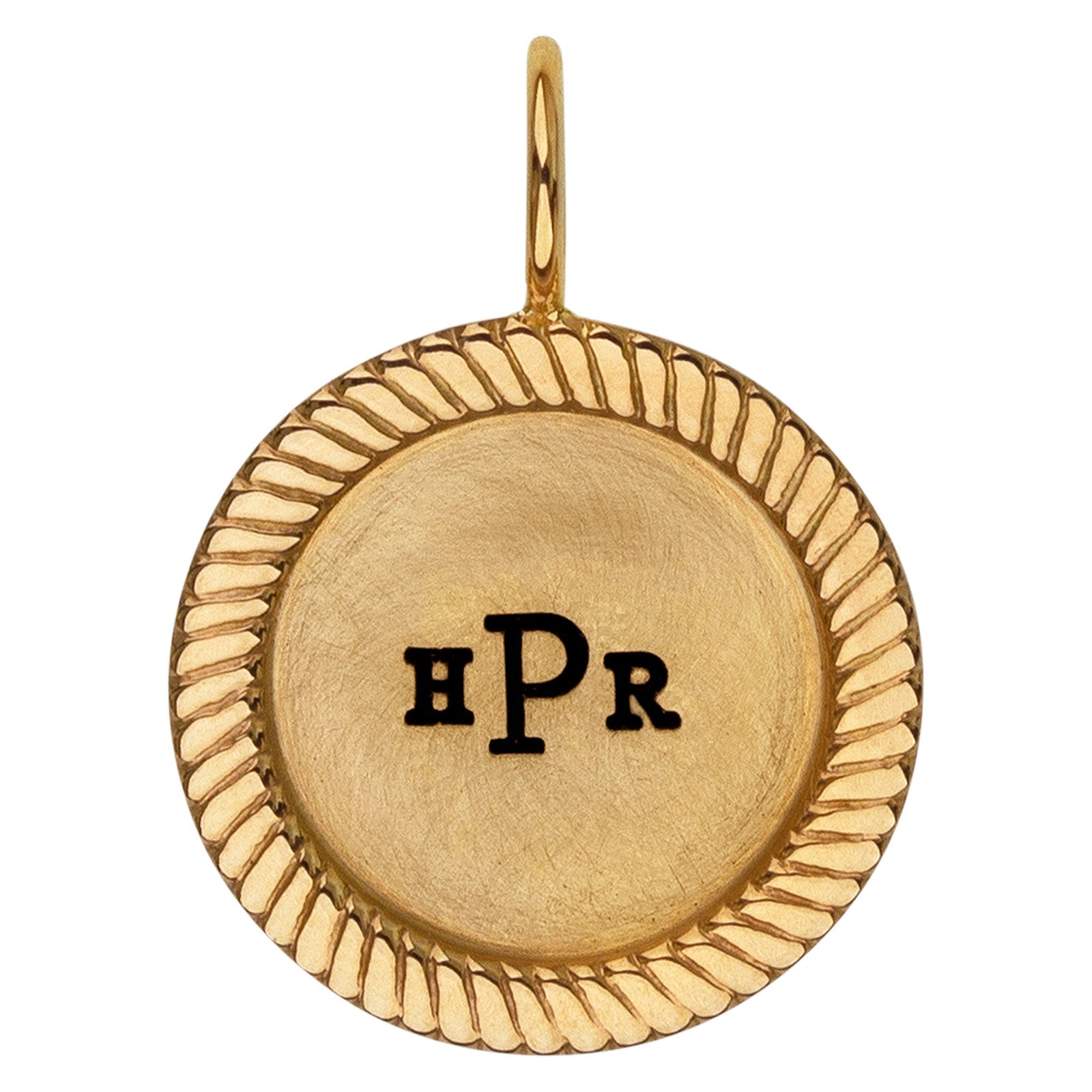 Monogram Round Charm