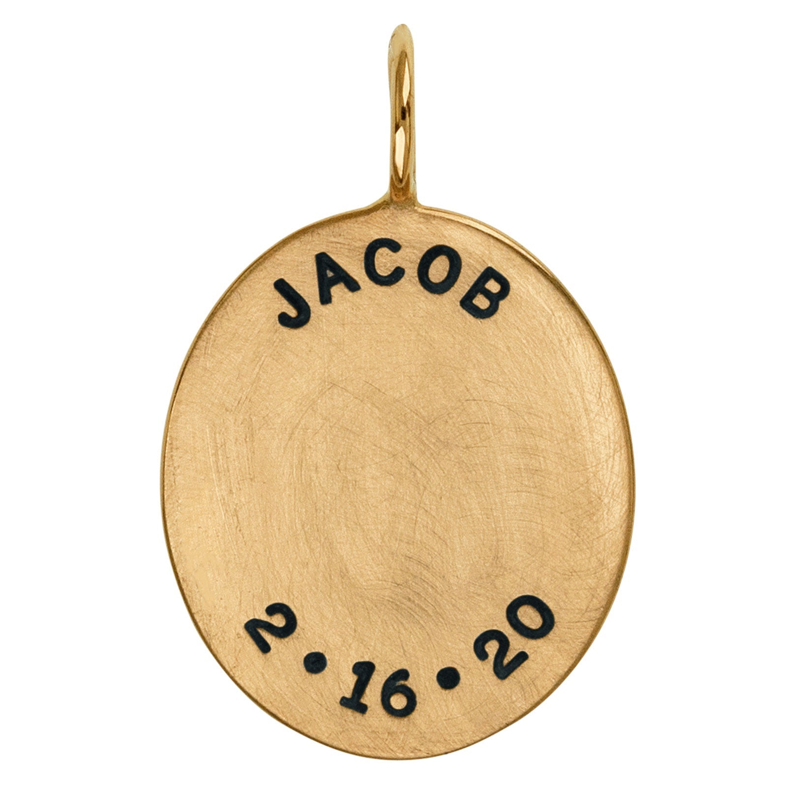 Baby Feet Oval Charm