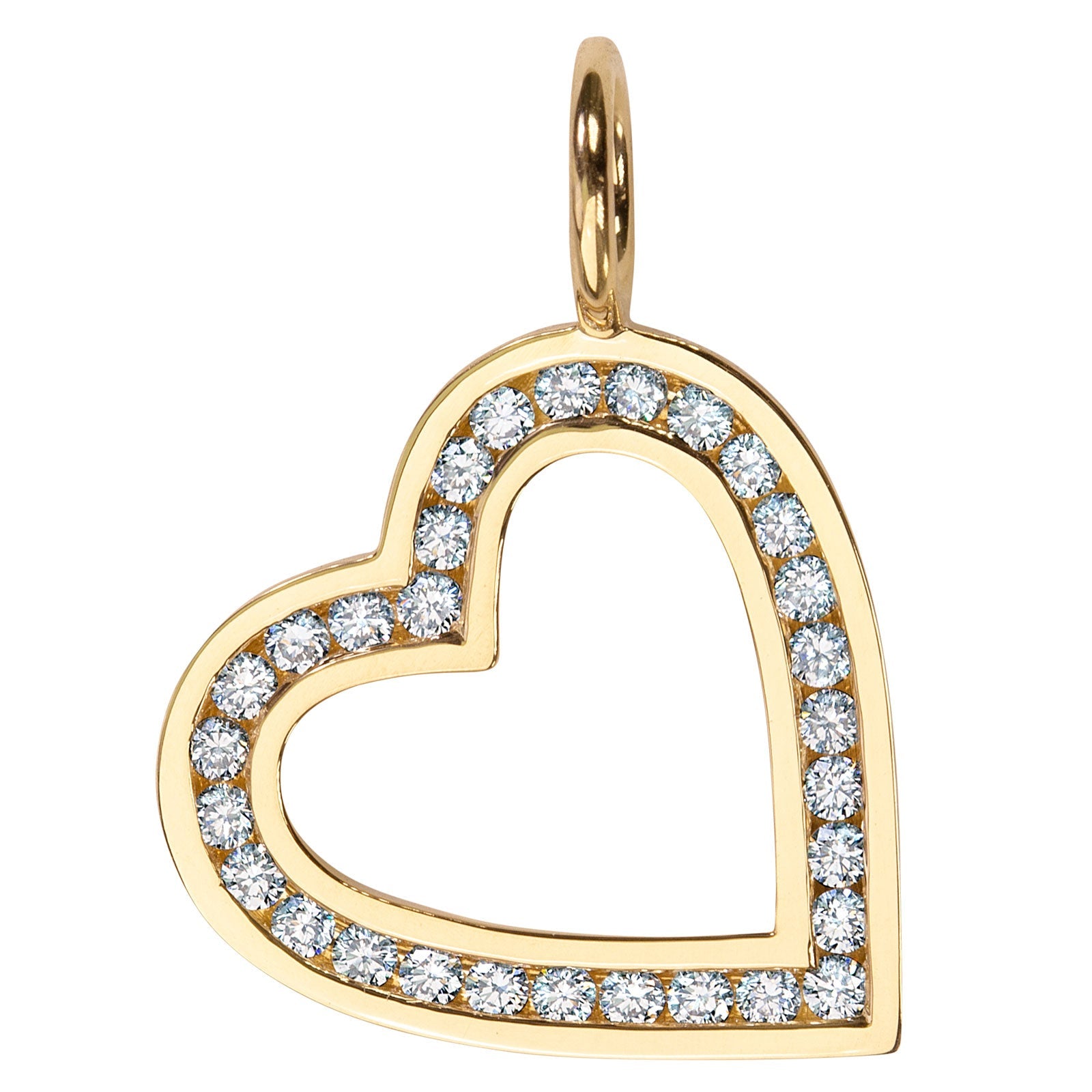 Mini Open Channel Set Heart Charm