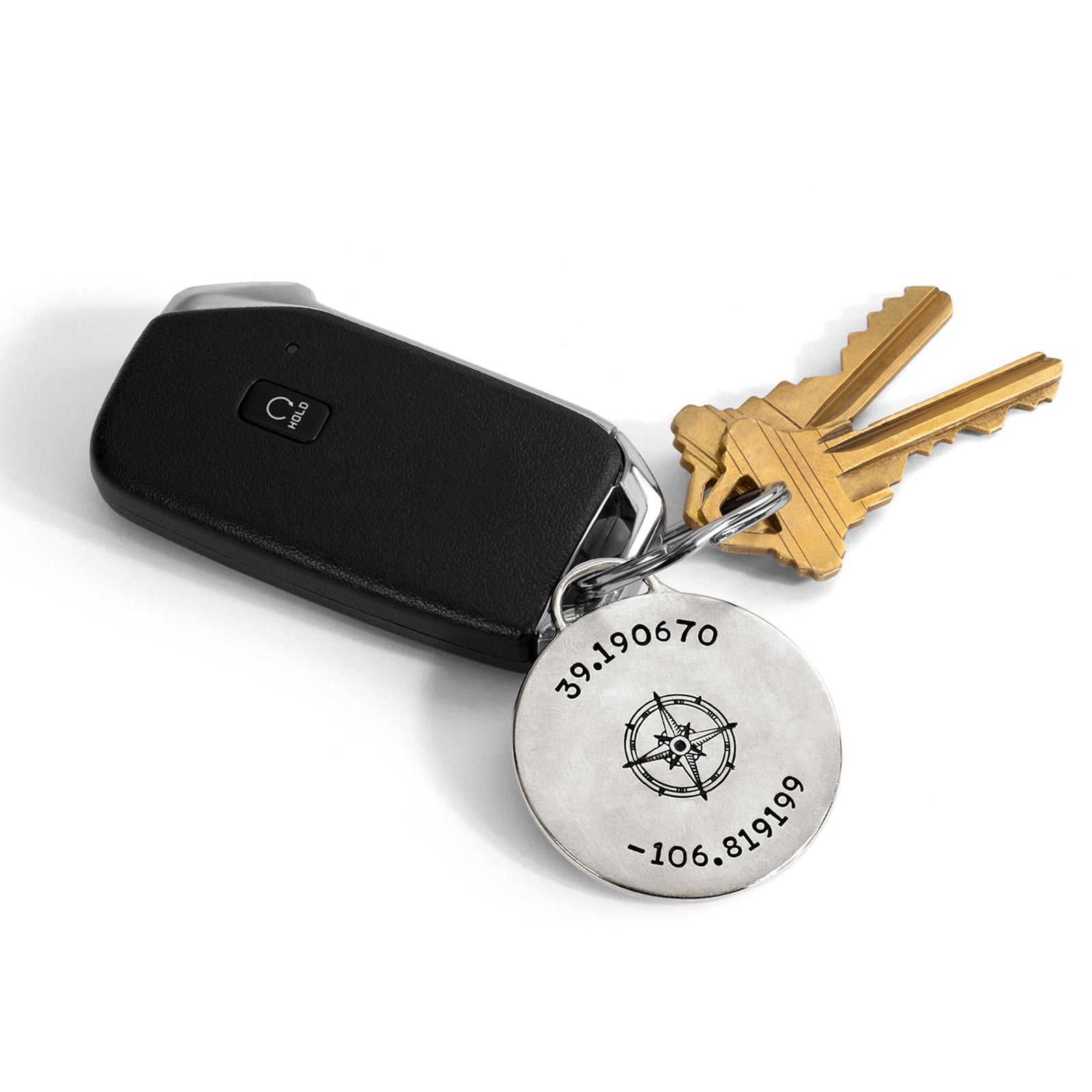 Coordinates Keychain