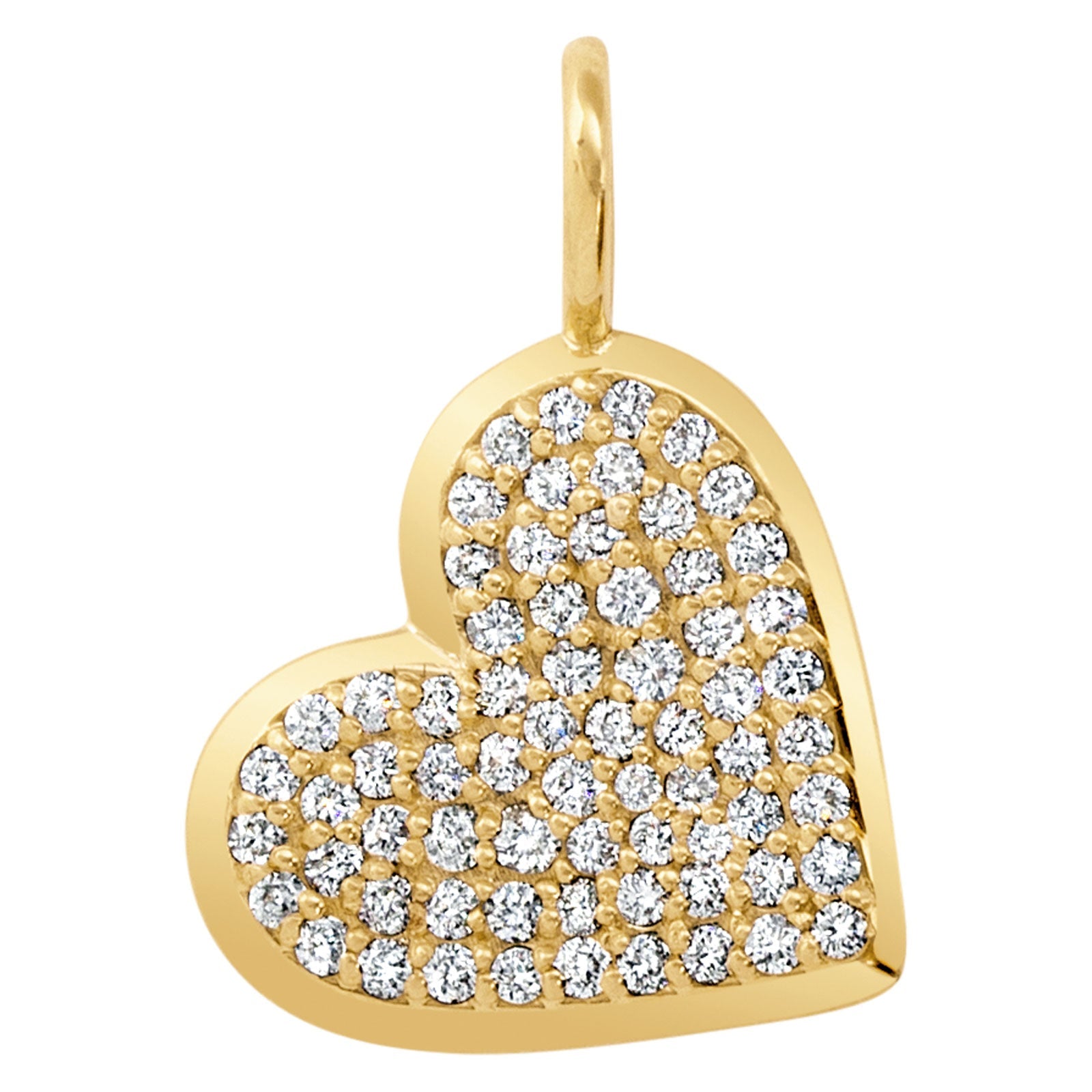 Small Pavé Heart Charm