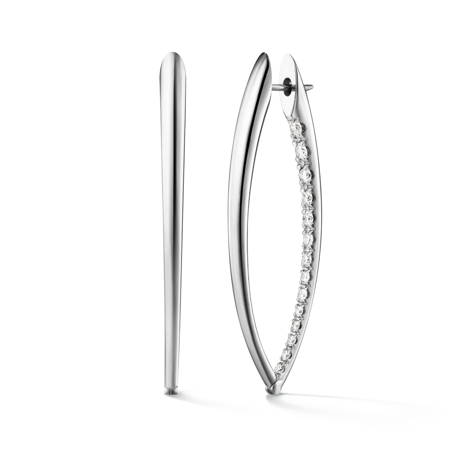 Partial Diamond Cristina Earring Large