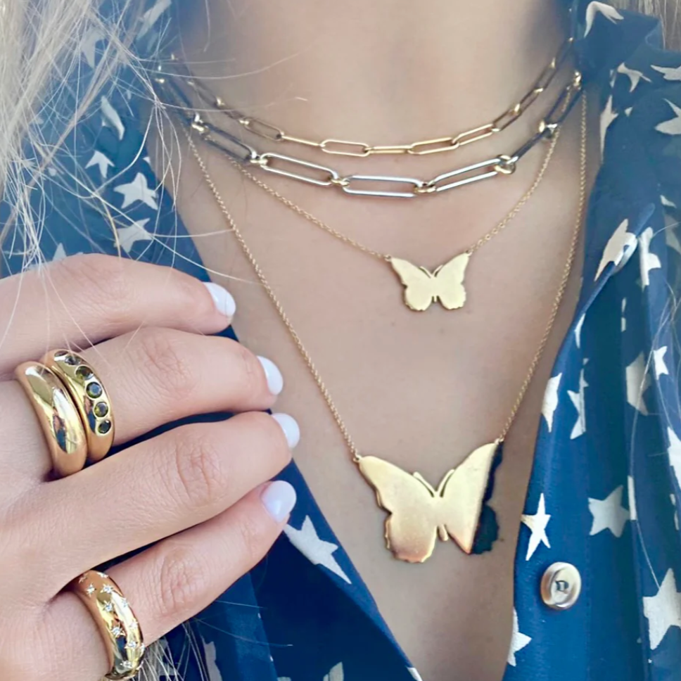 Large Butterfly Necklace