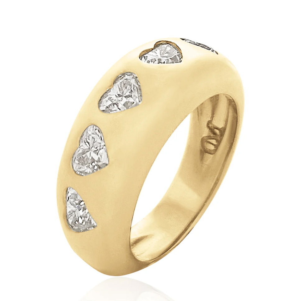 Diamond Heart Classic Nomad Ring