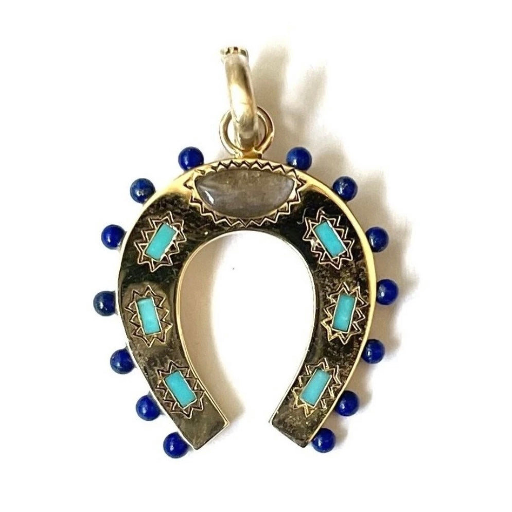 Storrow Holly Horseshoe Charm