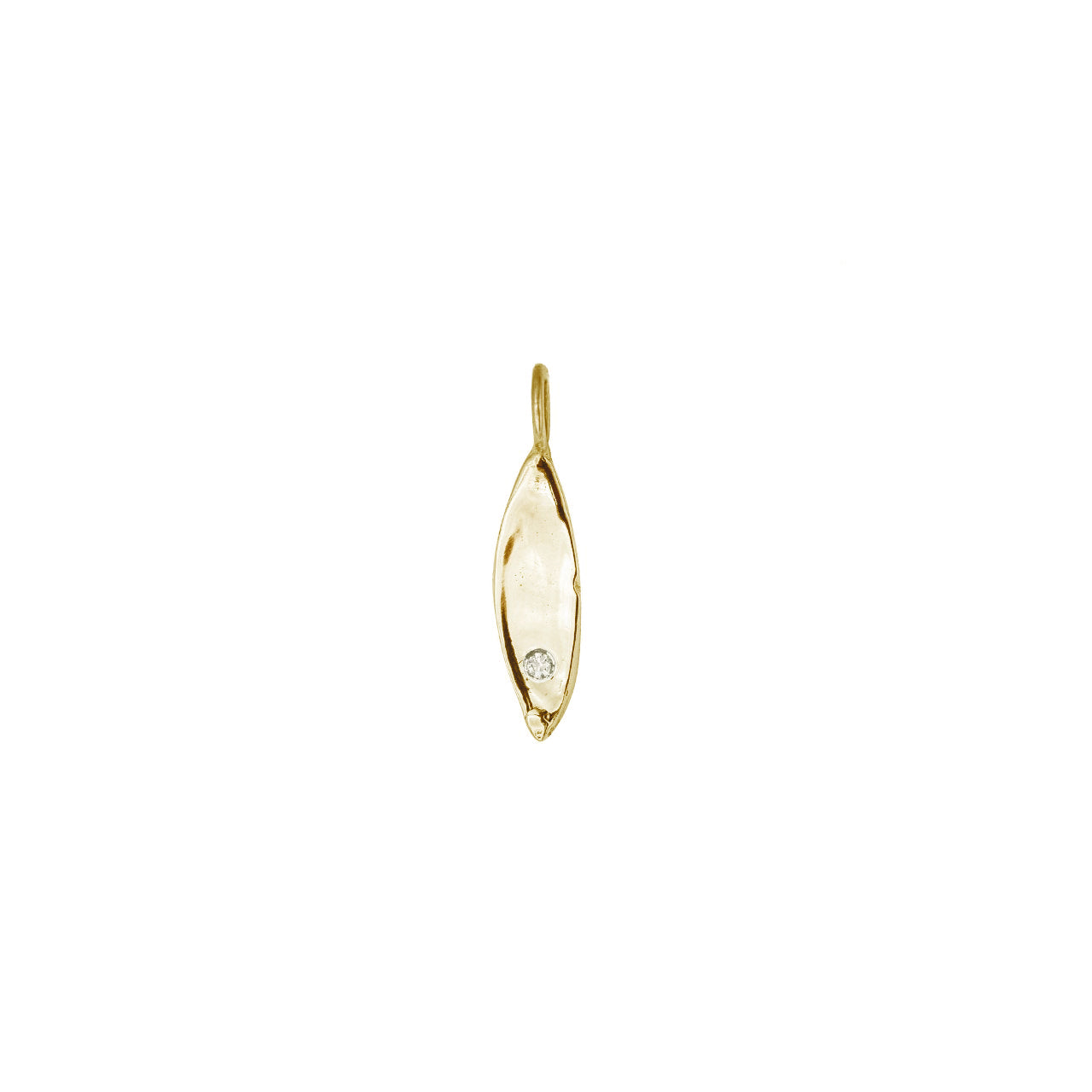 Petite Gold & Diamond Pointed Charm