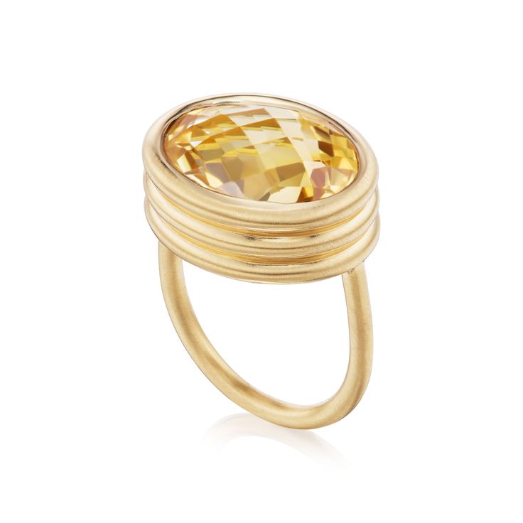 Scuba Ring With Citrine