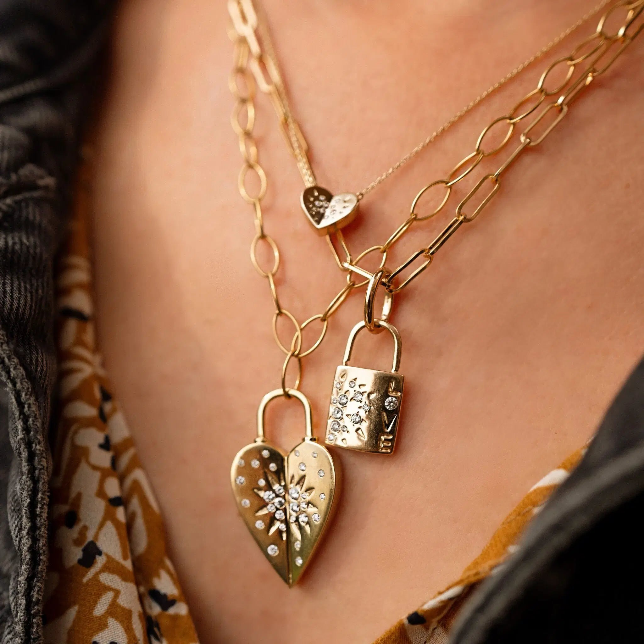 Small Love Explosion Heart Necklace