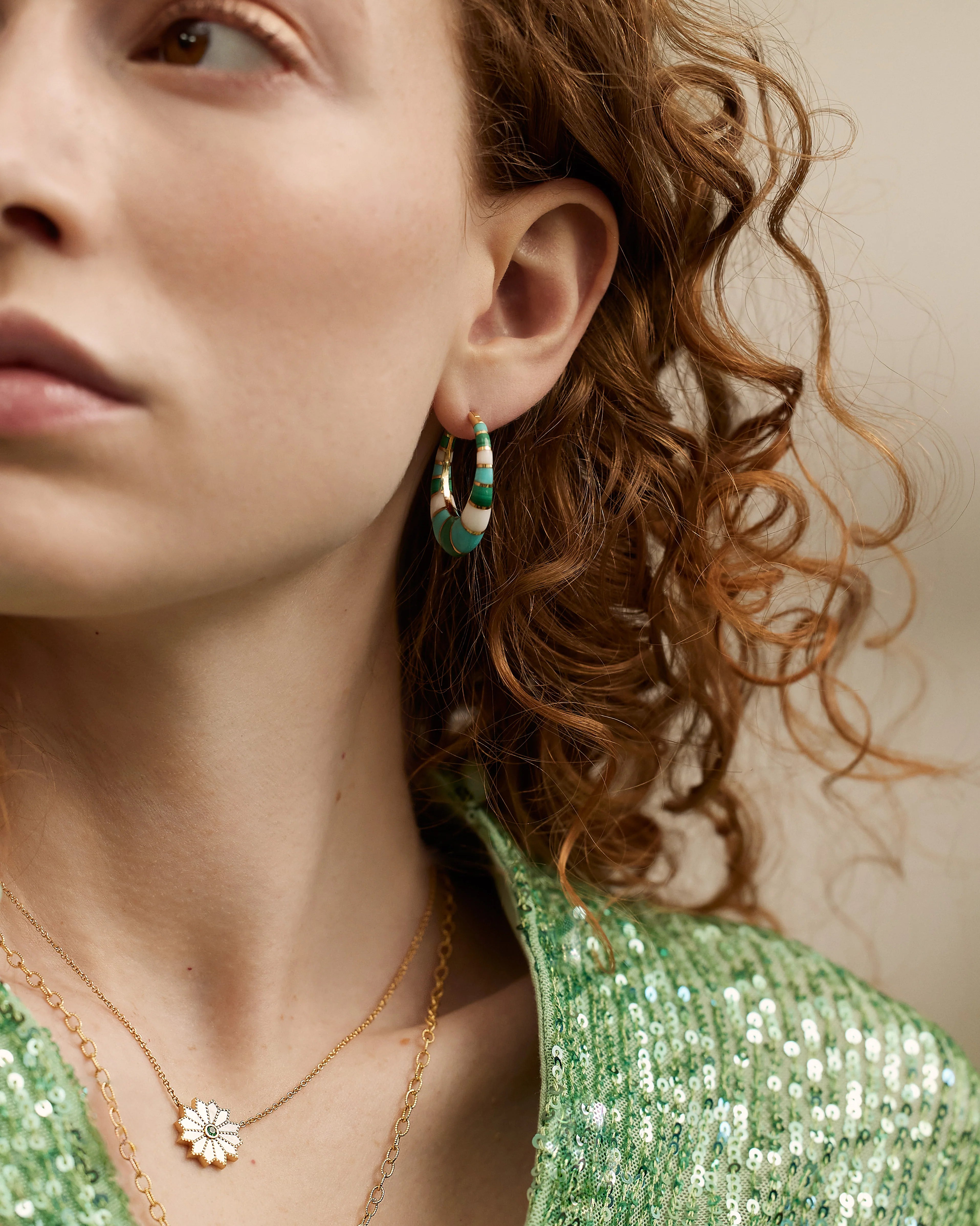 Chunky Inlay Hoops