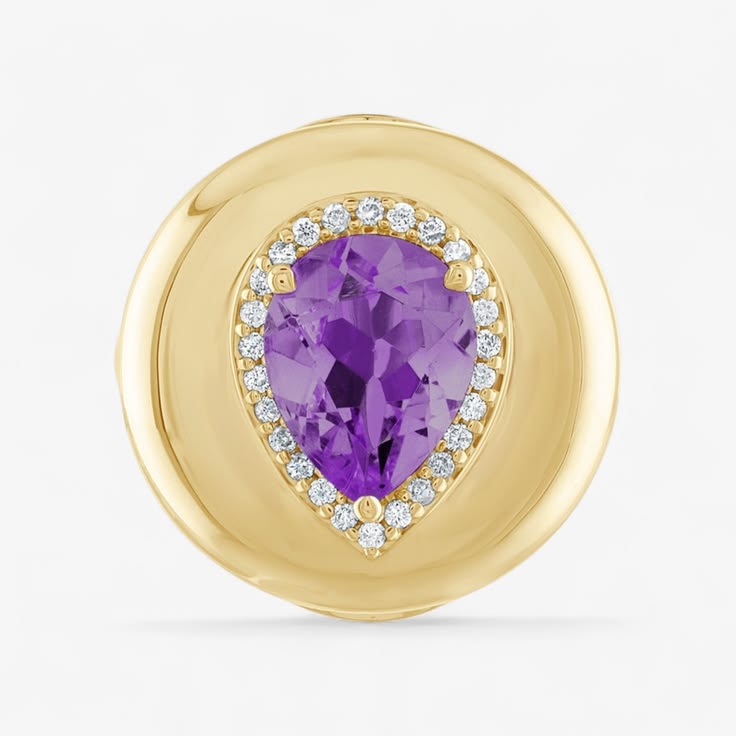 Candy Button Pear Ring