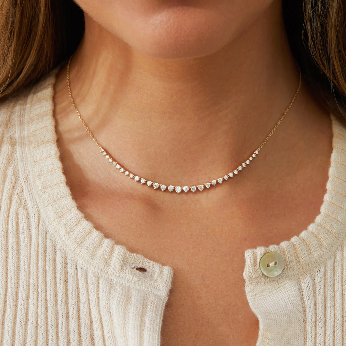 Graduated Diamond Necklace