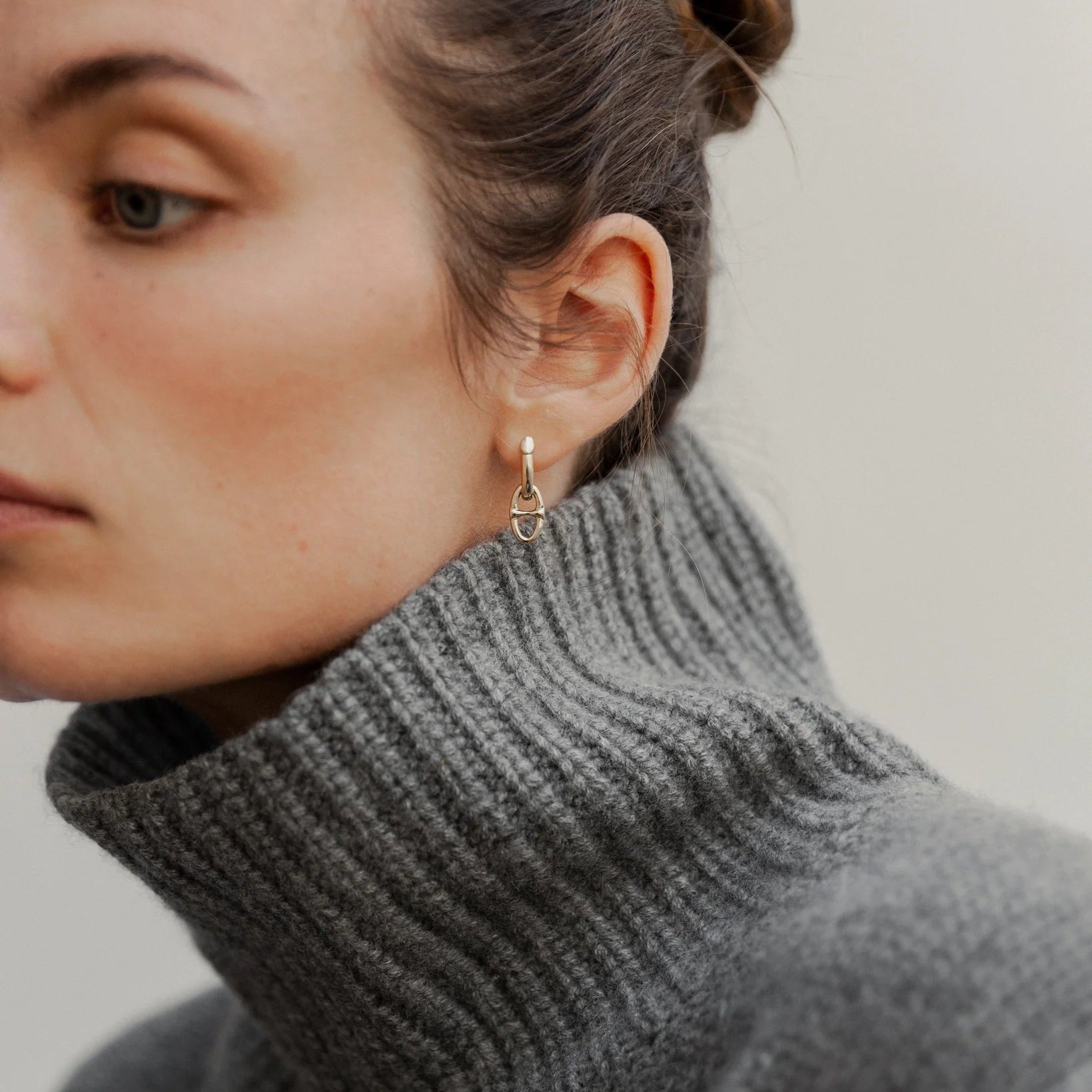 Half Link Hoops with (or without) Large Link Drops