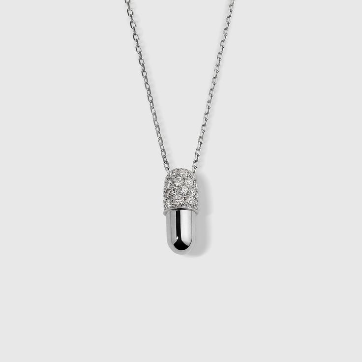 Diamond Pill Pendant