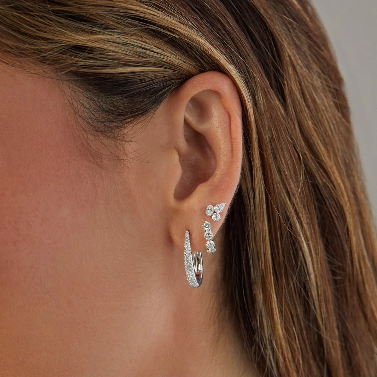Diamond Maeve Hoop Earrings