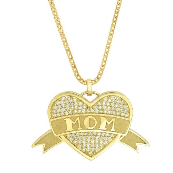 Diamond Mom Tattoo Necklace