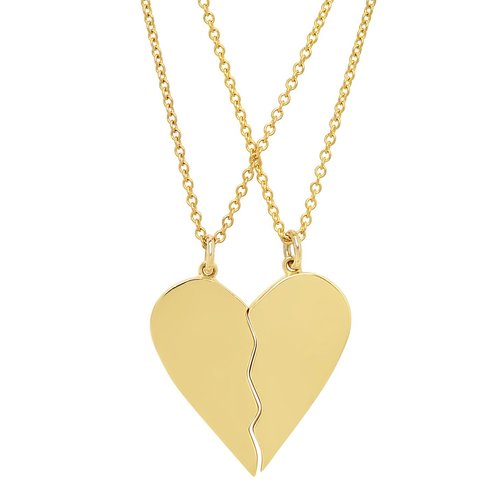 Best Fuckin Friends (2 Piece) Heart Necklaces