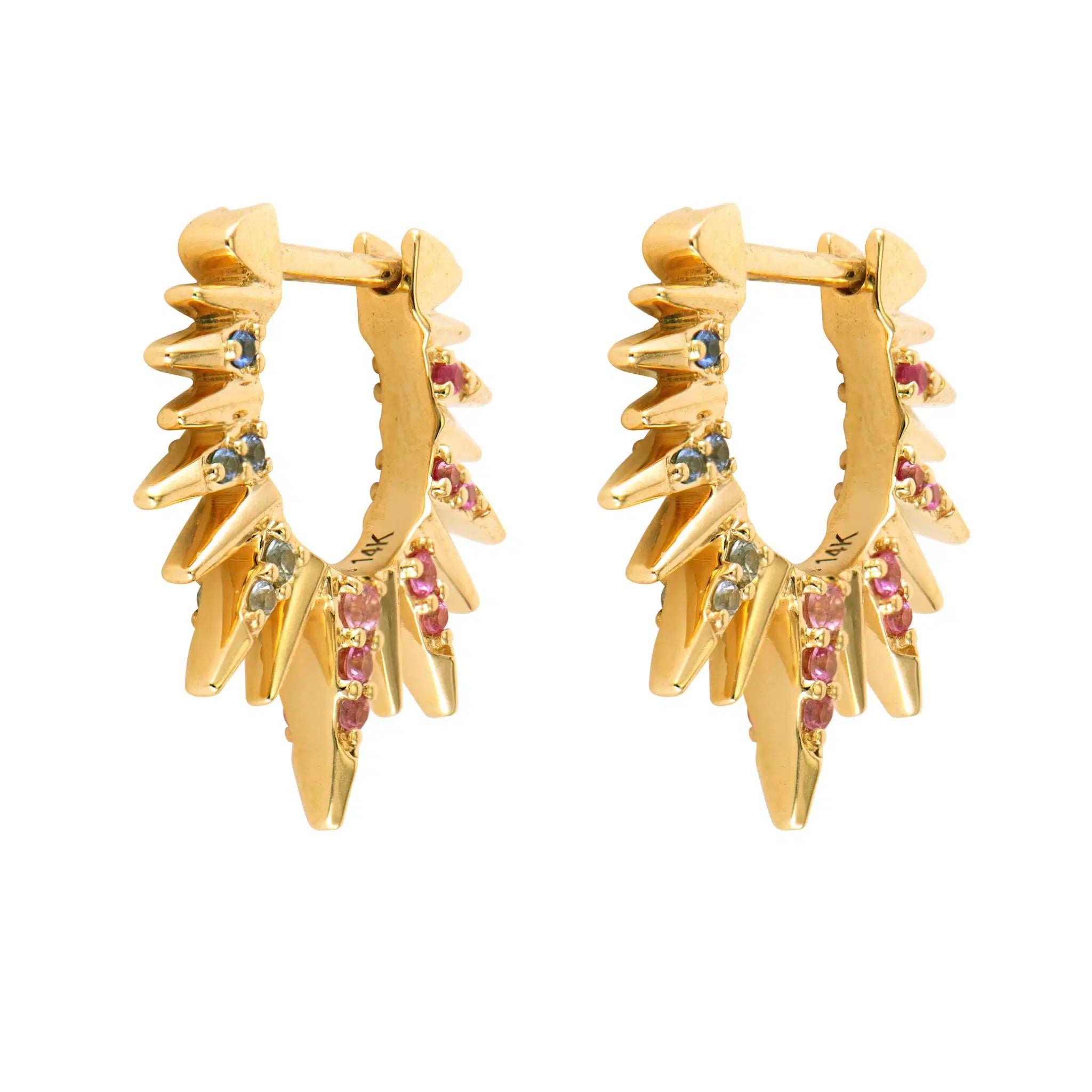 Small Love Explosion Ombre Sapphire Earring