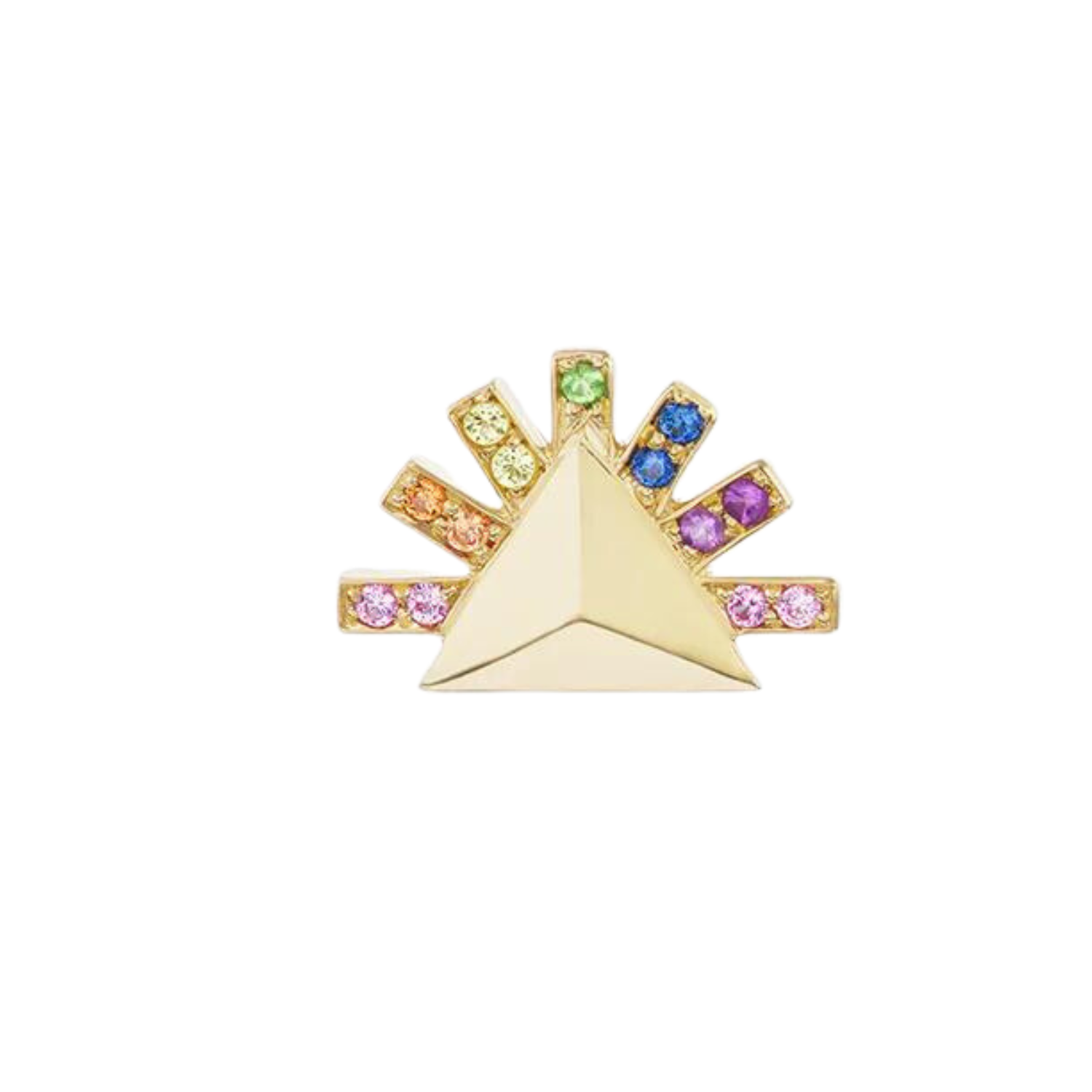 Sunburst Stud Earring (Single)