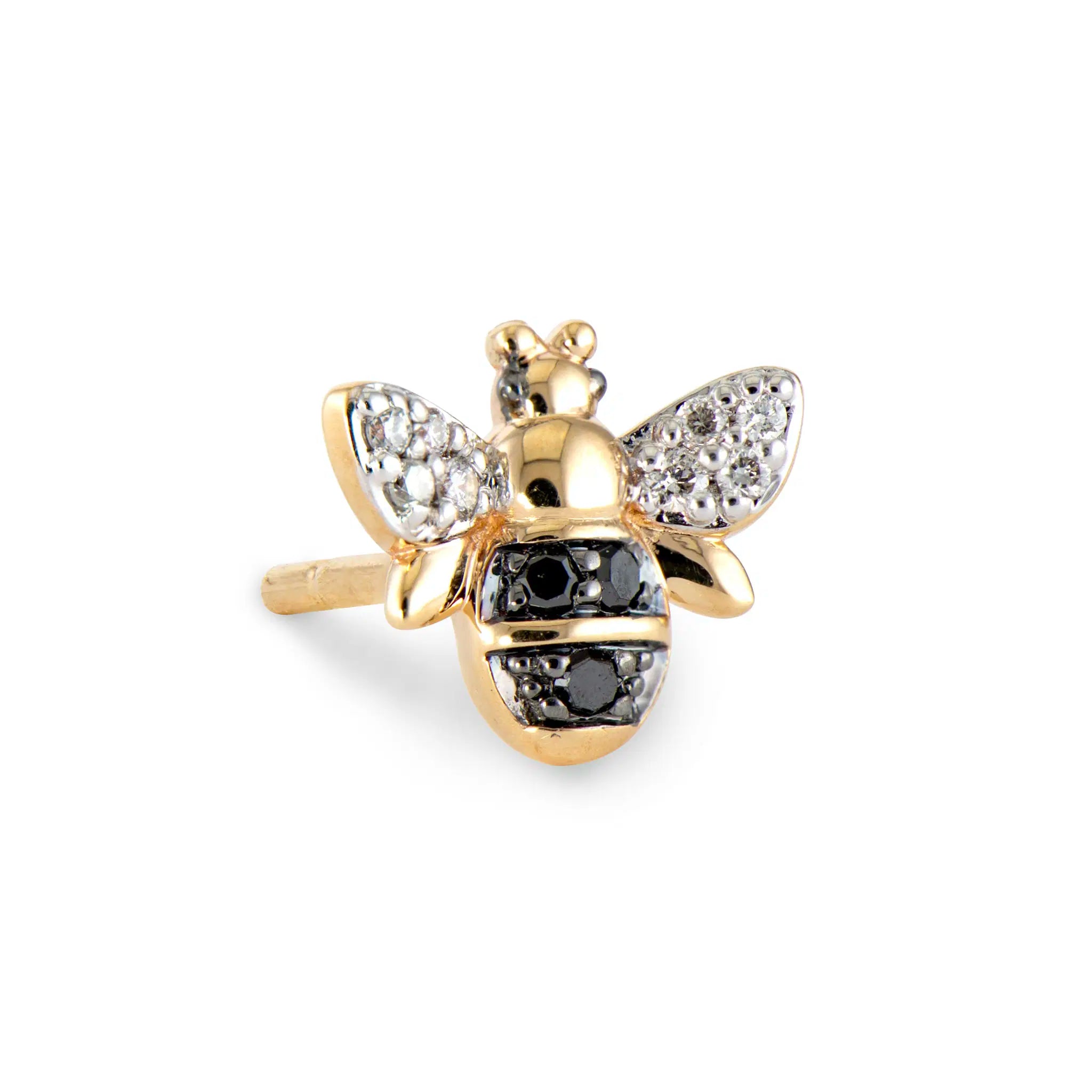 Single Bumble Bee Stud