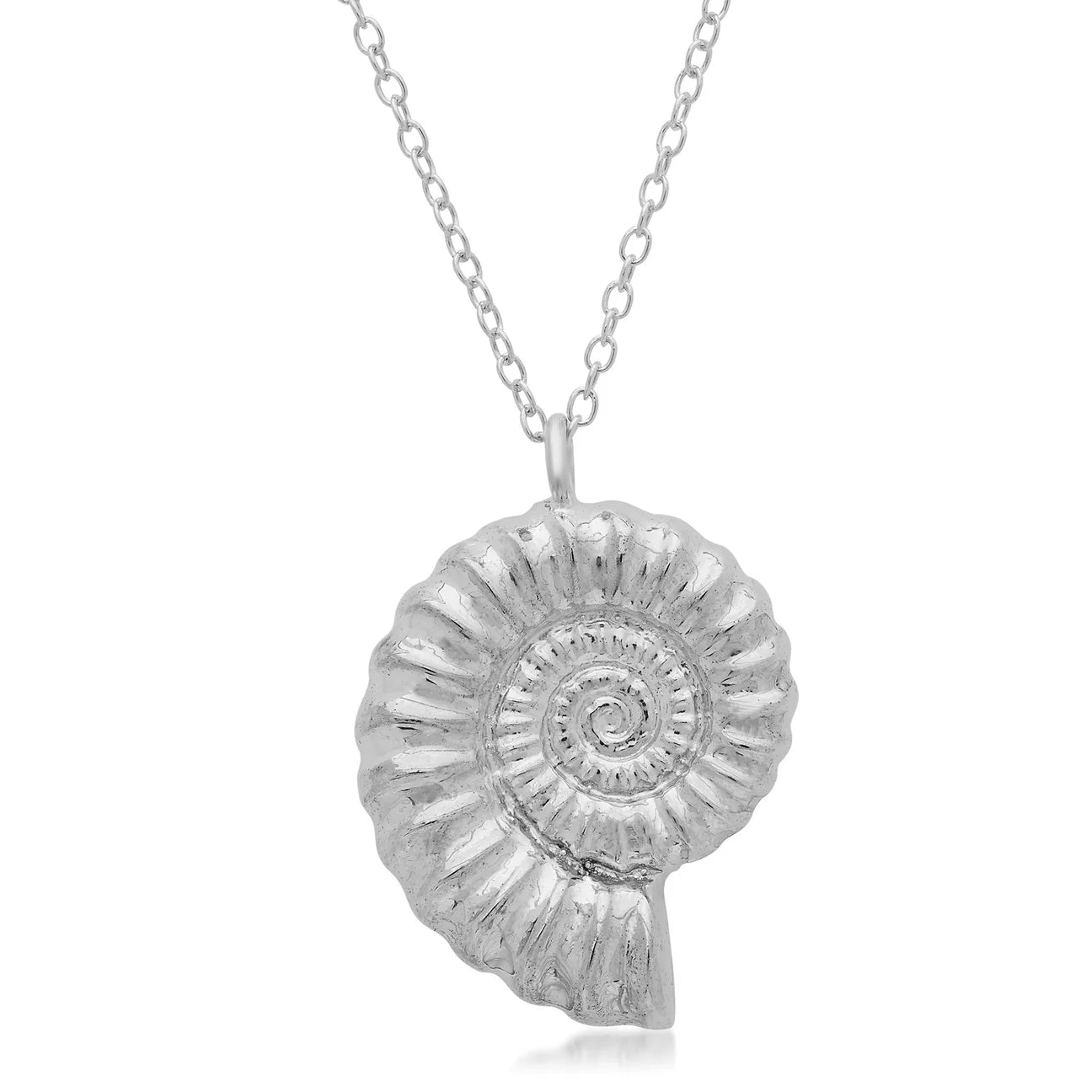 Diamond Ammonite Necklace