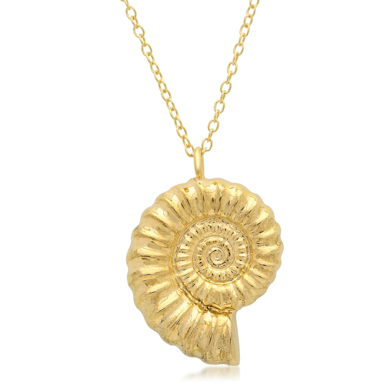 Diamond Ammonite Necklace