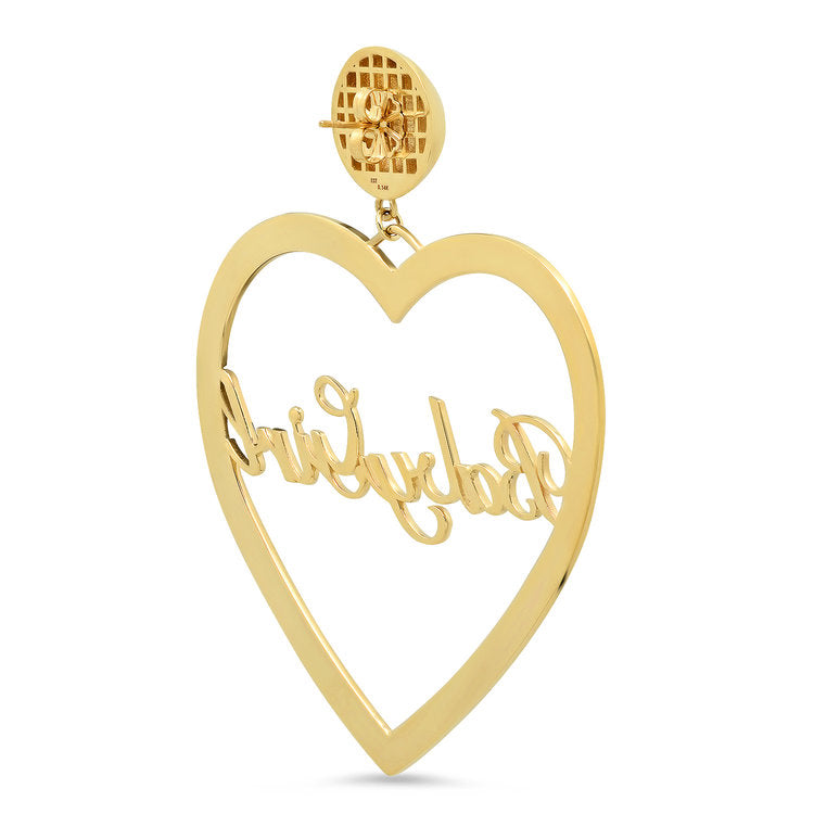 Baby Girl Heart Earrings