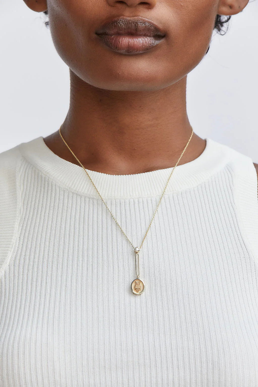 Fantasy Signet Pendant Necklace - Unicorn
