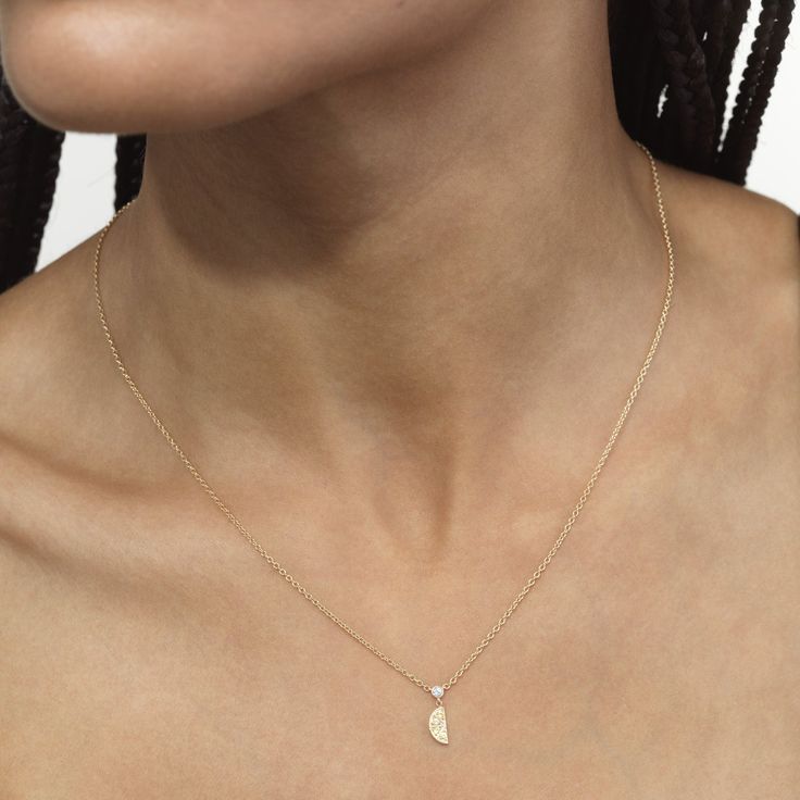 Cocktail Lemon Slice Chain Necklace