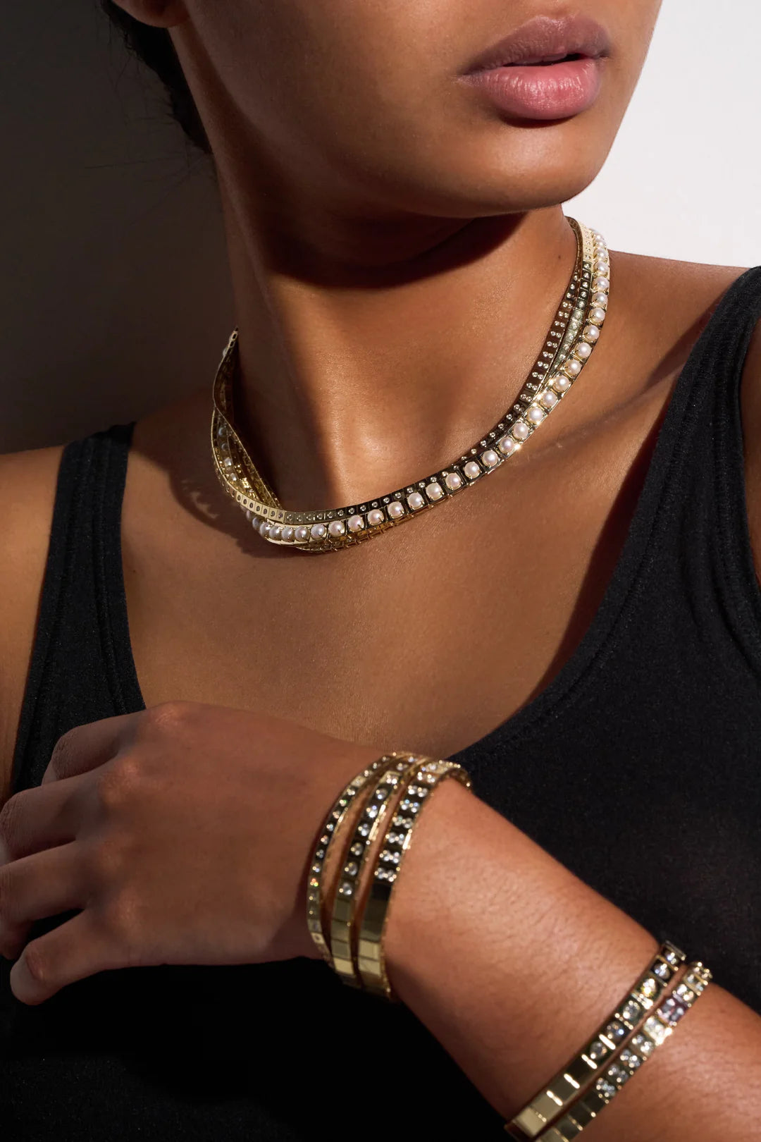 Leggo Pearl Tennis Necklace
