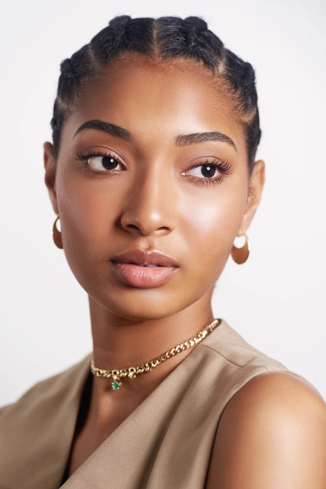 Lava Orbit Small Gold and Diamonds Hoops Earrings