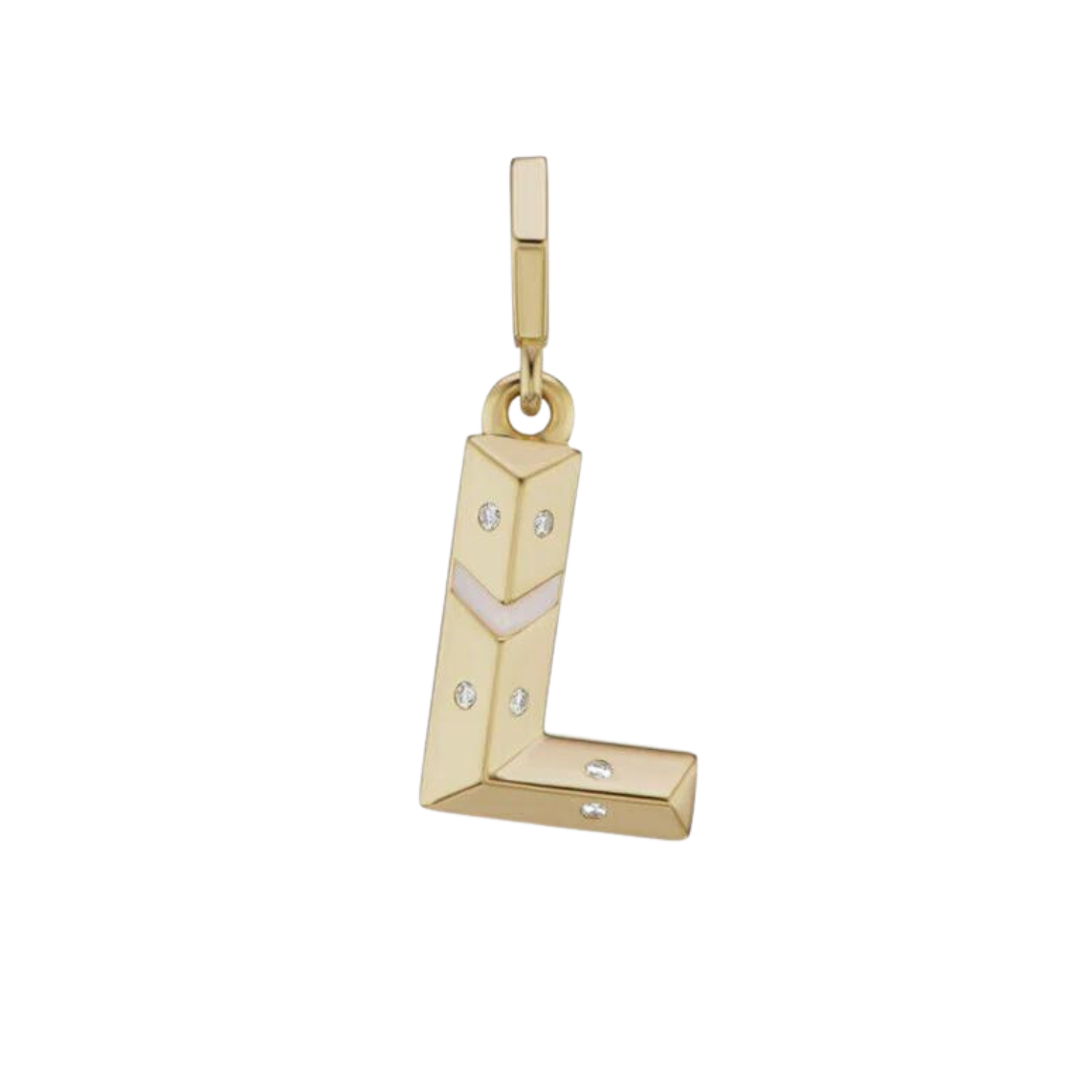 Knife Edge Letter Charms