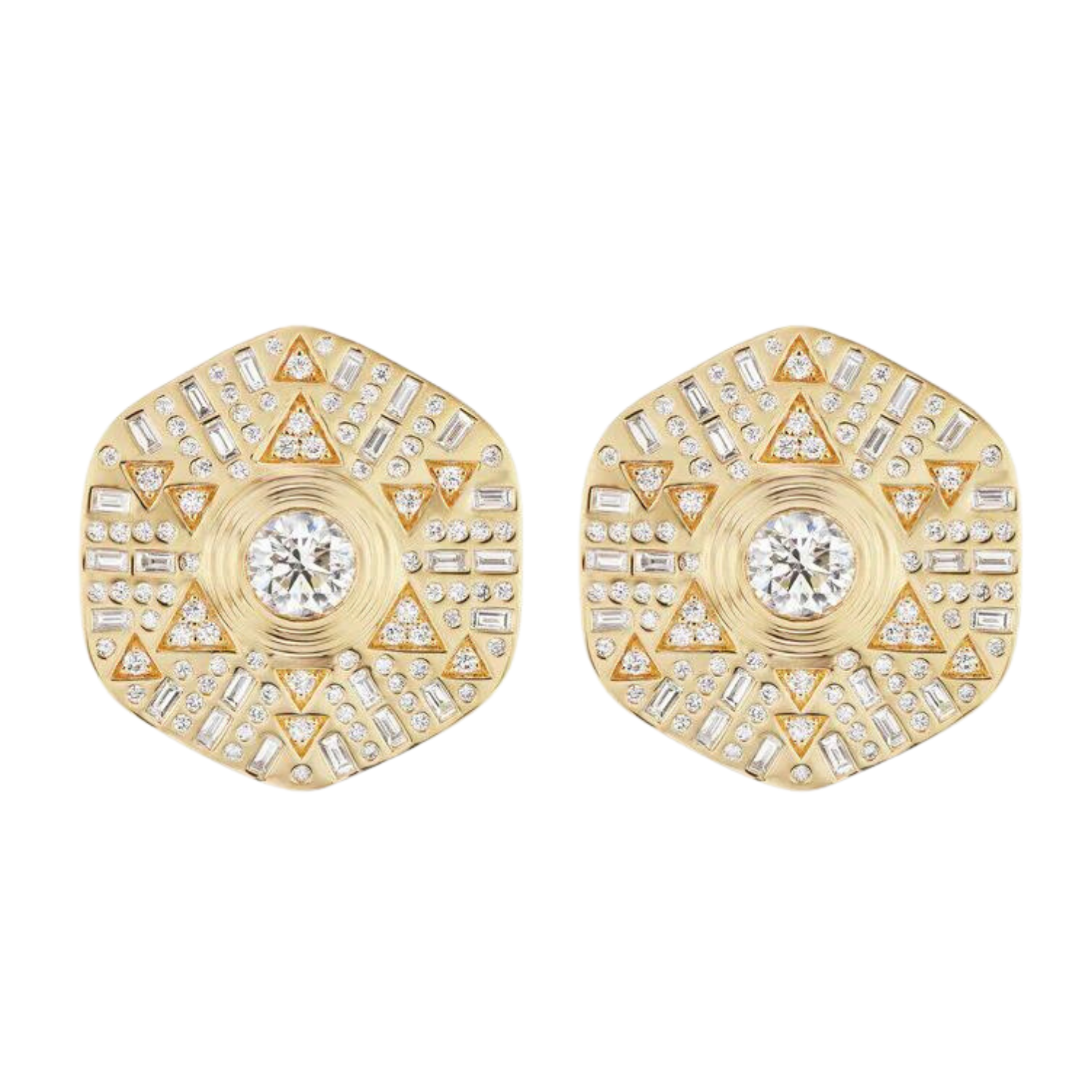 Stardust Major Button Stud Earrings