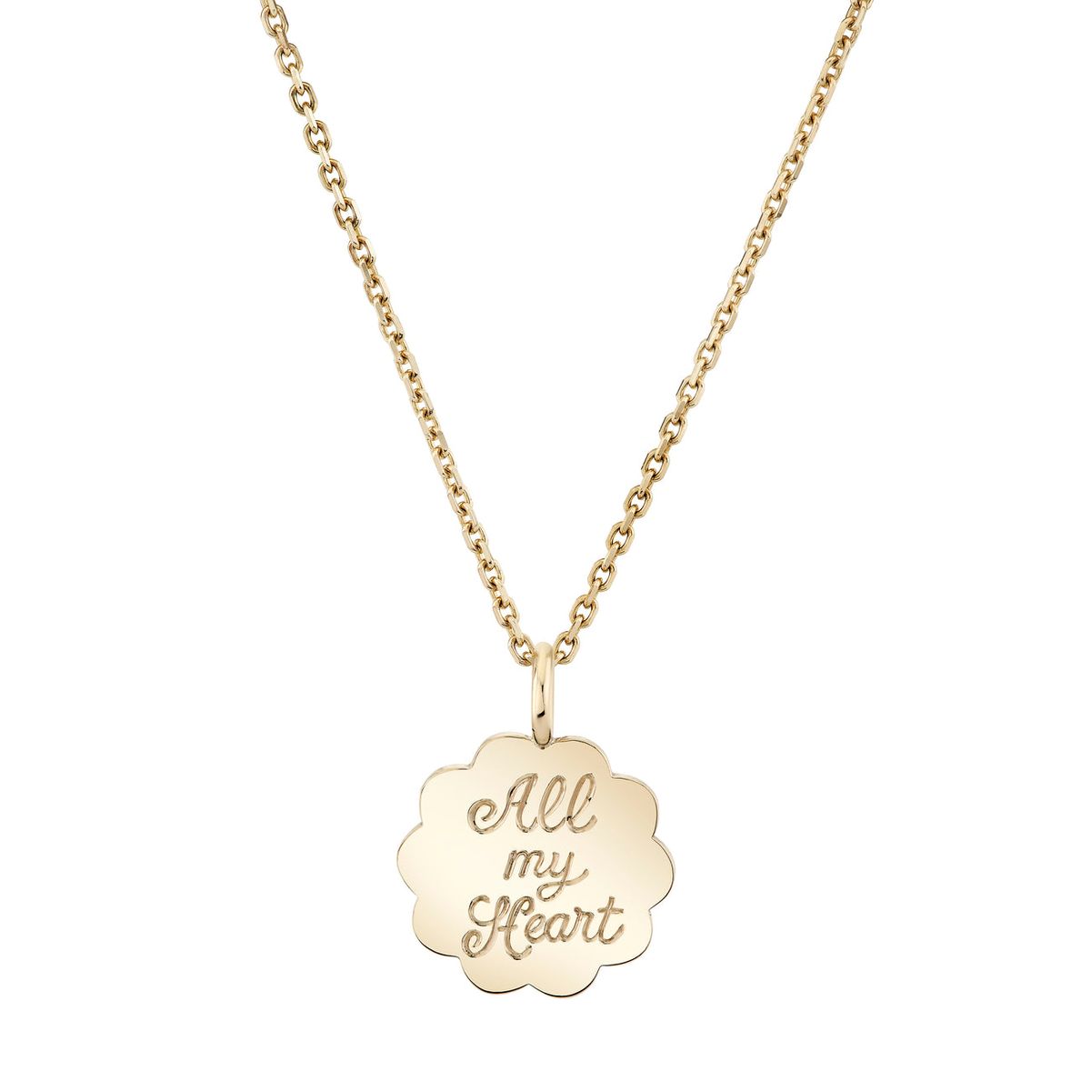 Scalloped Edge Pendant