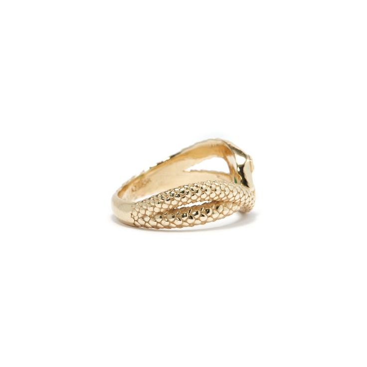 Gemstone Snake Ring